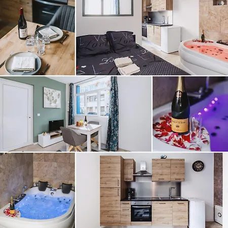 Daire Romance Bleue -love -spa Privatif - Netflix -sejour A Vichy